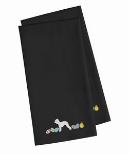 Easter Dog Design Embroidered Kitchen Towel Set of 2 - 652259228249