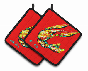 CrawfishPair of Pot Holders - 638508384102