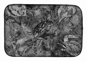 Sealife/Crab Themed Dish Drying Mat - 652259237920