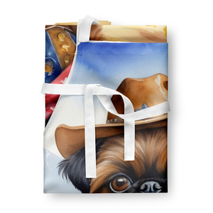 Brussels Griffon Cowboy Welcome Apron - 198453396228