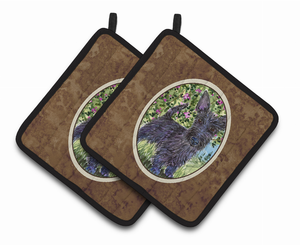 Scottish Terrier Pair of Pot Holders - 638508365996
