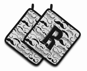 Monogram Moustache Pair of Pot Holders - 638508384263