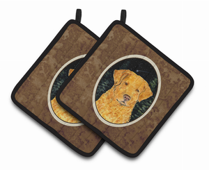 Starry Night Chesapeake Bay Retriever Pair of Pot Holders - 638508361042