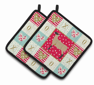 Animal XOXO on Pair of Pot Holders - 194030132067