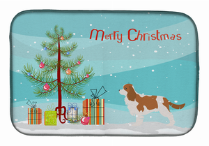 Christmas Tree and Dog on Dish Drying Mat - 652259242467