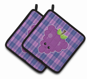 Fruit Face Pair of Pot Holders - 638508818157