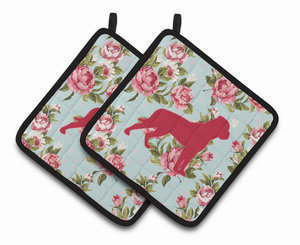 Dog Artwork Pair of Pot Holders - 638508370365