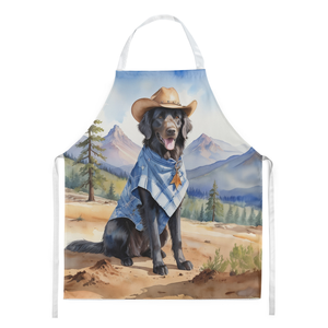 Flat-Coated Retriever Cowboy Welcome Apron - 198453396563