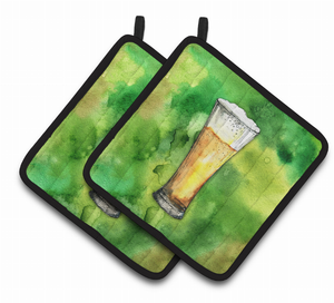 St Patrick's Day Pair of Pot Holders - 638508729101