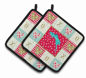 Fish & Marine XOXO on Pair of Pot Holders - 194030141069