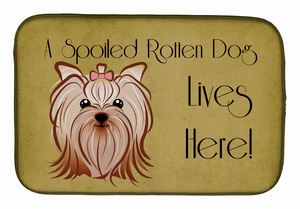 Spoiled Dog Lives Here Dish Drying Mat - 652259251148