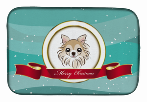 Holiday Dog on Dish Drying Mat - 652259242481