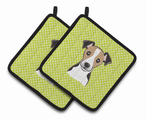 Dog Portrait on Pair of Pot Holders - 638508383051
