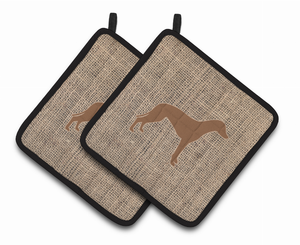 Dog Artwork Pair of Pot Holders - 638508364005