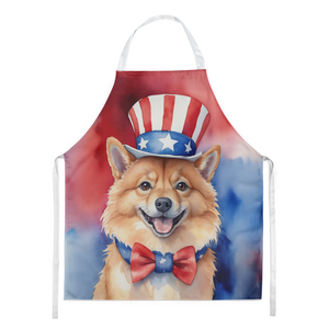 Finnish Spitz Patriotic American Apron - 198453242815