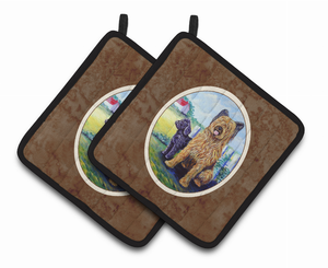 Dog Artwork Pair of Pot Holders - 638508400635