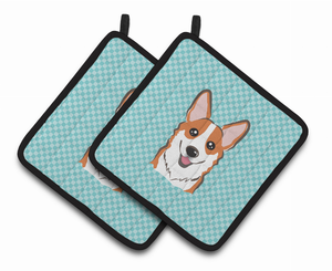 Dog Portrait on Pair of Pot Holders - 638508381743
