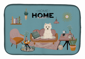 Dog in Sweet Home Dish Drying Mat - 194030343166