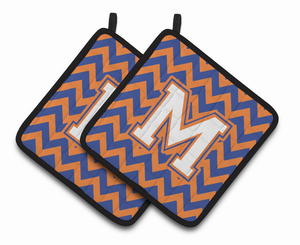 Monogram Chevron Pair of Pot Holders - 638508398956