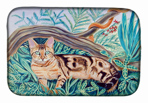 Cat on Dish Drying Mat - 652259234226