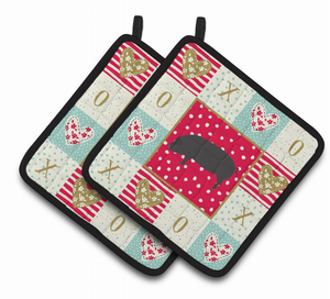 Animal XOXO on Pair of Pot Holders - 194030131619