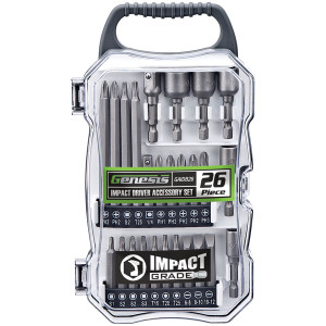 26-Piece Impact Driver Accessory Set - 891365000367 26-Piece Impact Driver Accessory Set - 891365000367