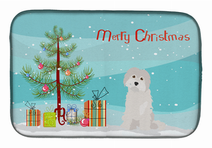 Dog Breed/Merry Christmas art Dish Drying Mat - 194030018729
