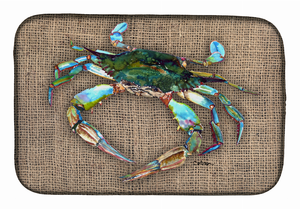 Sealife/Crab Themed Dish Drying Mat - 652259236848