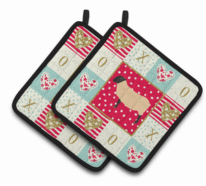 Animal XOXO on Pair of Pot Holders - 194030132029