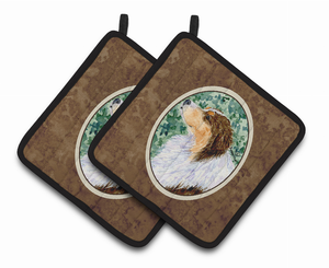 Australian Shepherd Pair of Pot Holders - 638508364050