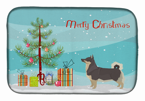 Dog Breed/Merry Christmas art Dish Drying Mat - 194030019375
