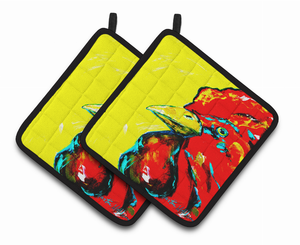Rooster Pair of Pot Holders - 638508384010