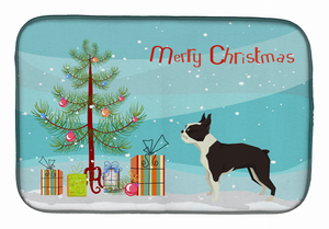 Dog Breed/Merry Christmas art Dish Drying Mat - 194030018965