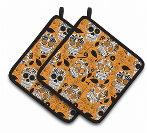 Day of the Dead Pair of Pot Holders - 638508622532