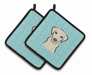 Dog Portrait on Pair of Pot Holders - 638508381422