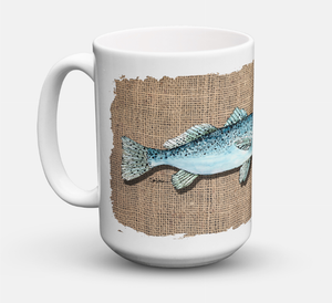 Fish Coffee Mug 15 oz - 615872805181