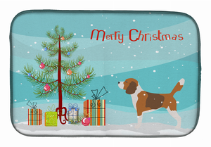 Christmas Tree and Dog on Dish Drying Mat - 652259240425