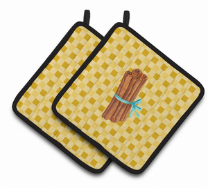 Vegetable on Pair of Pot Holders - 638508826183