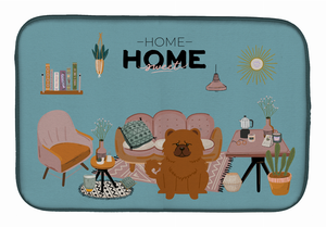 Dog in Sweet Home Dish Drying Mat - 194030344163