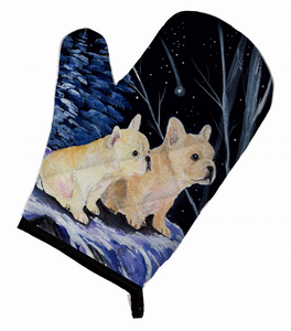 Starry Night French Bulldog Oven Mitt - 638508498212
