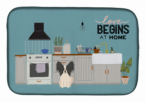 Dog Kitchen Scene Dish Drying Mat - 194030342091