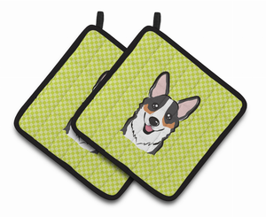 Dog Portrait on Pair of Pot Holders - 638508382993