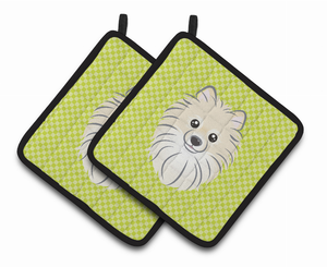 Dog Portrait on Pair of Pot Holders - 638508382511