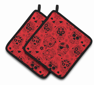 Day of the Dead Pair of Pot Holders - 638508622549
