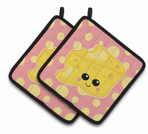 Food Face Pair of Pot Holders - 638508818737