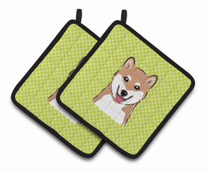 Dog Portrait on Pair of Pot Holders - 638508382696