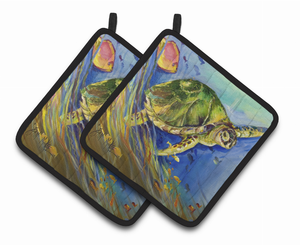 Sea Creature Pair of Pot Holders - 638508383631