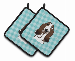 Dog Portrait on Pair of Pot Holders - 638508381637
