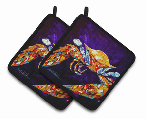 Crab Pair of Pot Holders - 638508383907