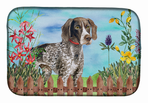 Spring Dog on Dish Drying Mat - 652259251315